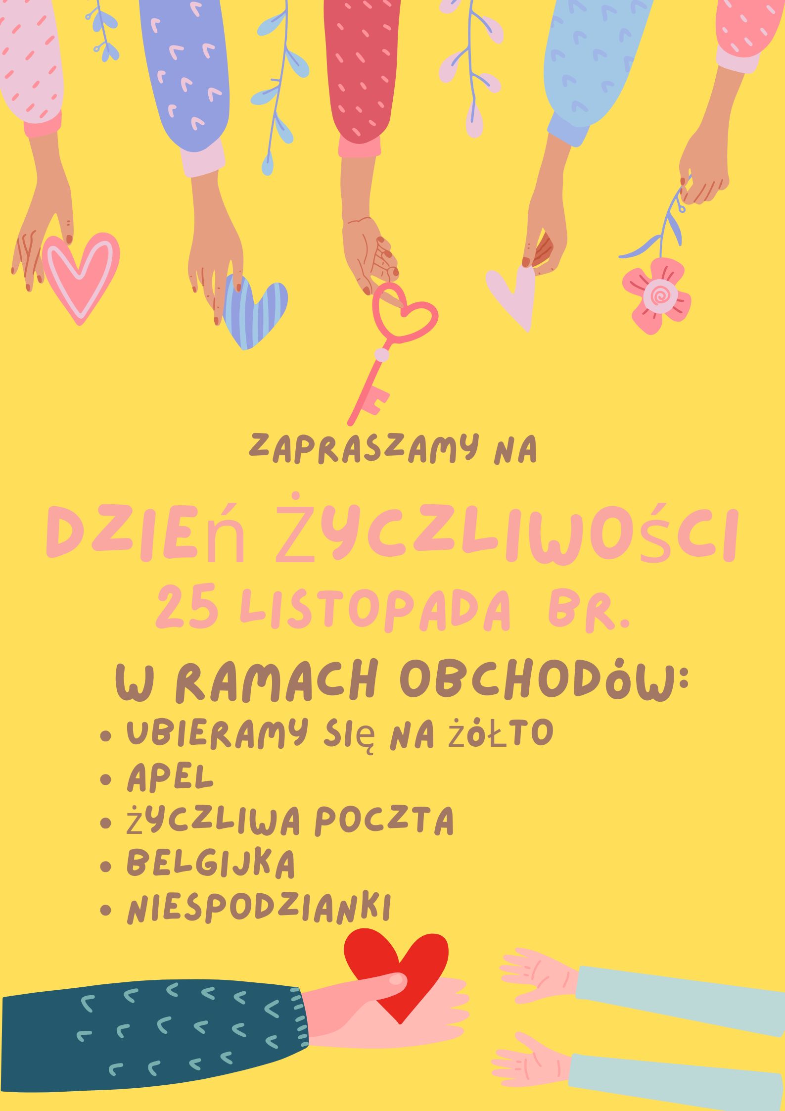 plakat informujący o Dniu Życzliwości
